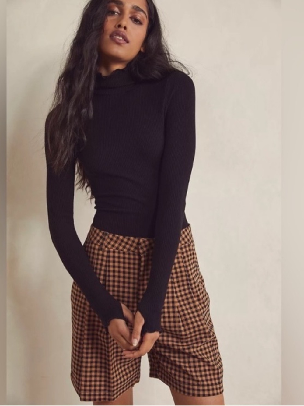 FREE PEOPLE Intimately Mock on the Spot Bodysuit in Black